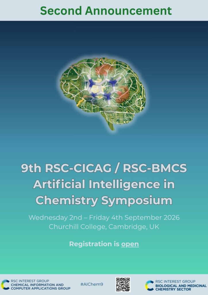 Rsc Advanced Intelligence 9th RSC-CICAG / RSC-BMCS Artificial Intelligence in Chemistry - RSC BMCS